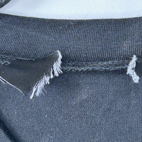 Cider Crop Top Womens Medium Black Tshirt Short Sleeve Round Neck Pullover NWOT - Picture 5 of 7